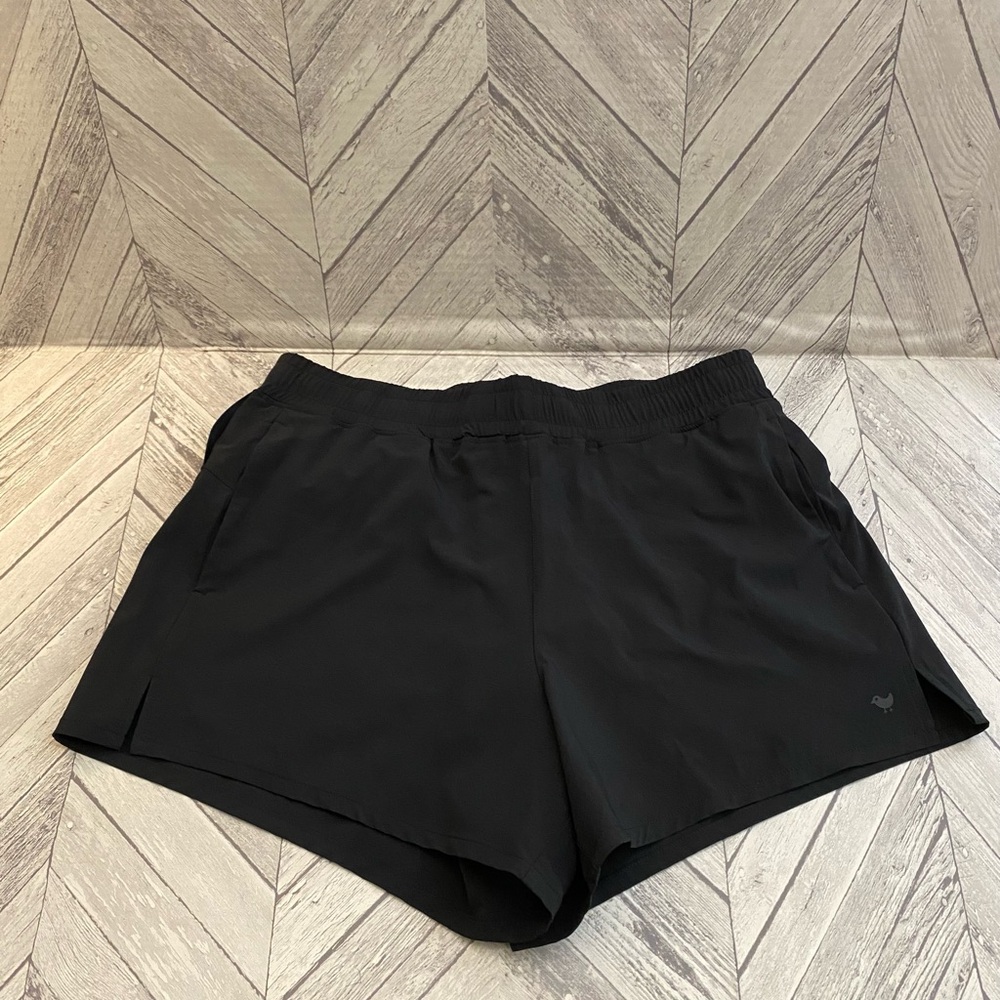 Bad Birdie Black Athletic Shorts Lightweight Performance